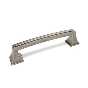 Hanson Cabinet Hardware Drawer Handle Pull 3.75" (96mm) Center-to-Center in Antique Pewter Finish