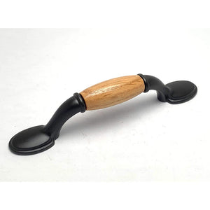 Country Cottage Genuine Oak Wood Cabinet Drawer Handle Pull 3" Center-to-Center in Oil Rubbed Bronze Finish