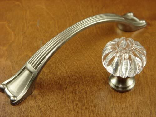 Rome Cabinet Drawer Handle Pull 3.75" Center-to-Center in Brushed Satin Nickel Finish